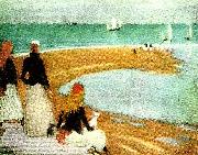 Philip Wilson Steer stranden vid walberswick oil